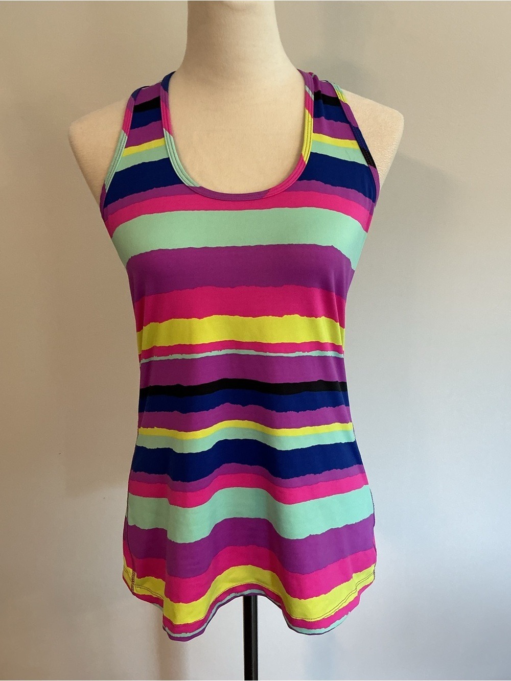 Lukka Lux Striped Racerback Tank Top